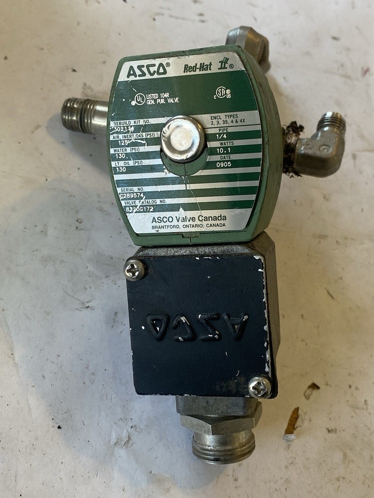 Asco 8320G172 Solenoid Valve With Plug