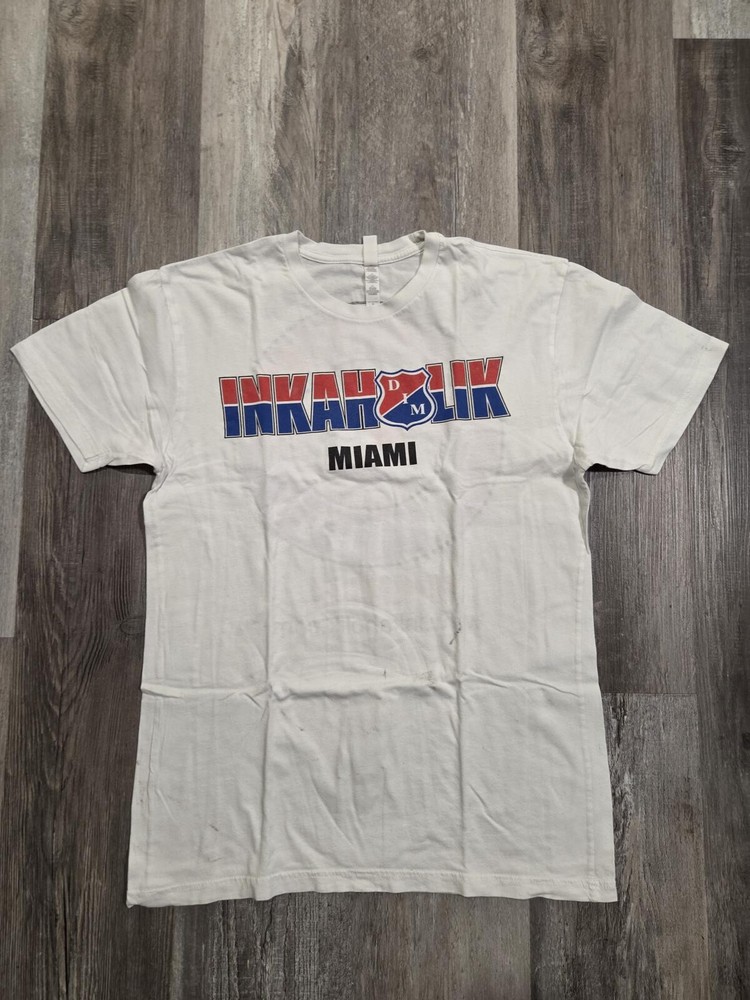 White Inkaholik Tattoos Red White Blue Graphic Short Sleeve T Shirt Men's Medium