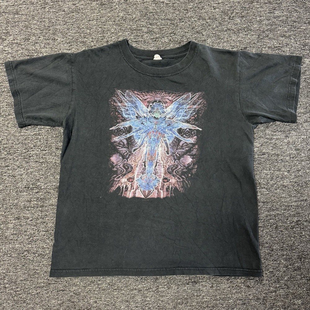Vintage Y2K Faded Cynic Taced In The Air Band Grunge Metal T-Shirt Mens -Size M