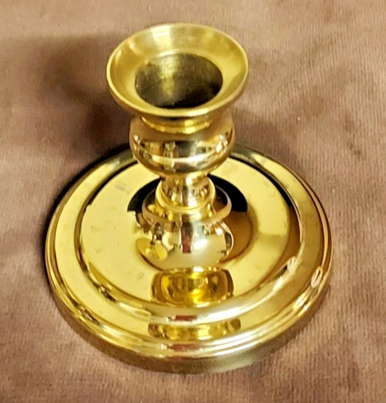Baldwin solid brass candle holder 3