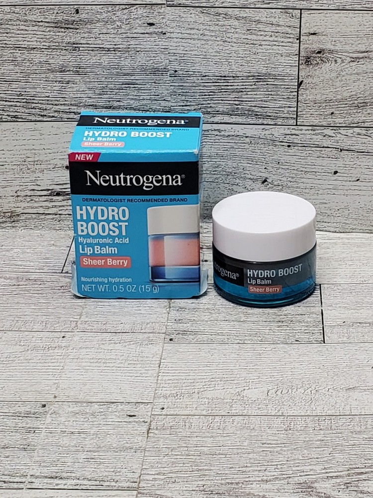 Neutrogena Hydro Boost Hyaluronic Acid Lip Balm, Sheer Berry, 0.5 oz-image