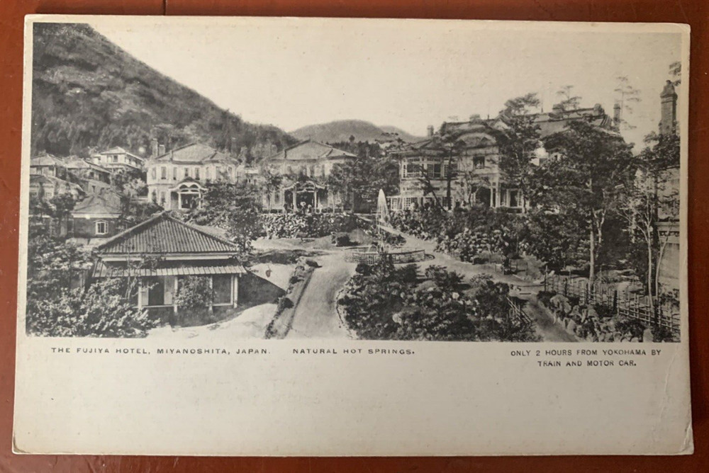 The Fujiya Hotel Miyanoshita Natural Hot Springs Japan Vintage Postcard c1915