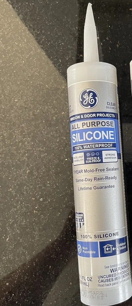GE GE012A 10.1 Oz Silicone Caulk - Clear