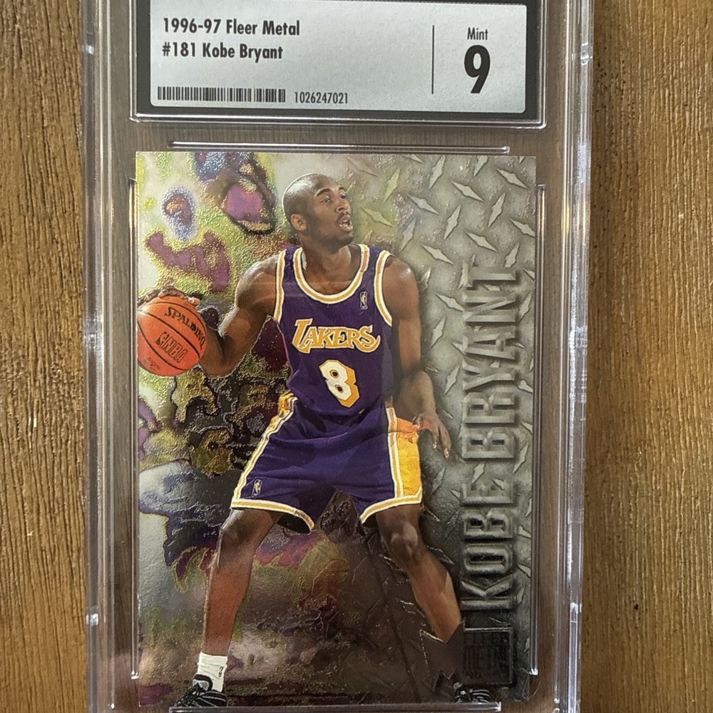 1996-97 Kobe Bryant Fleer Metal Rookie Grade 9