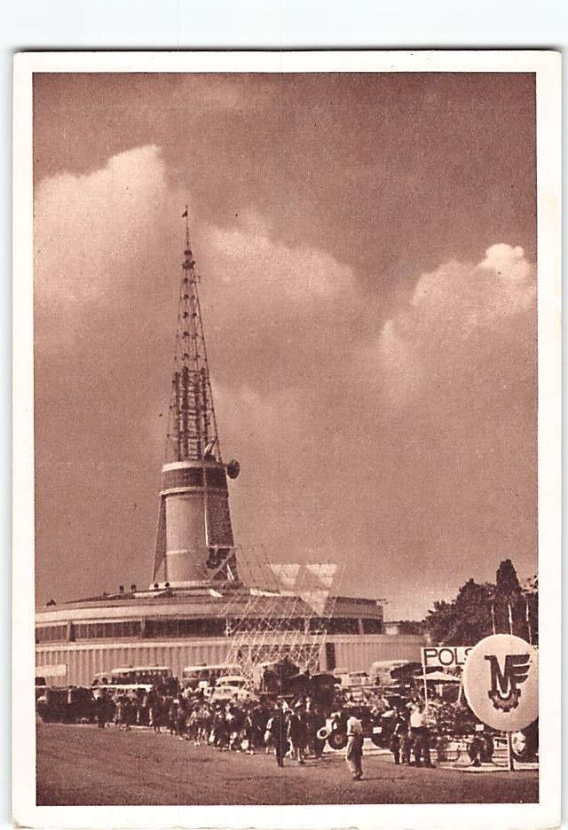 Postcard  A view of the area of the Poznań International Fair Poznań Poland