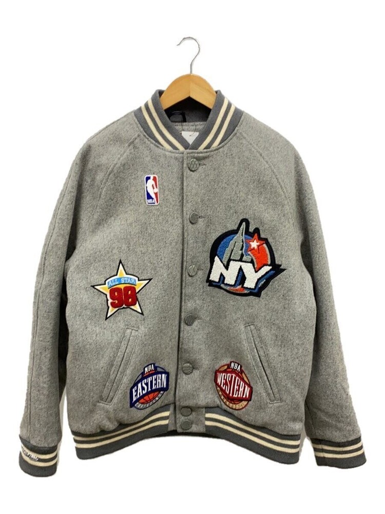 Mitchell Ness Just Don/1998 Nba All Star/Stadium Jacket/Xl/Wool/Gry// 3497