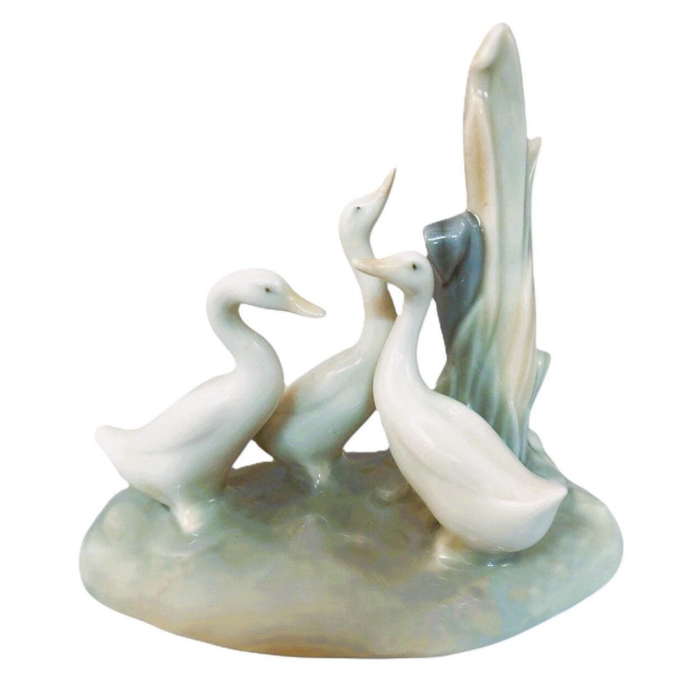 37346- Lladro Ducks Grouping Geese Porcelain Figurine Collectible |1-9|