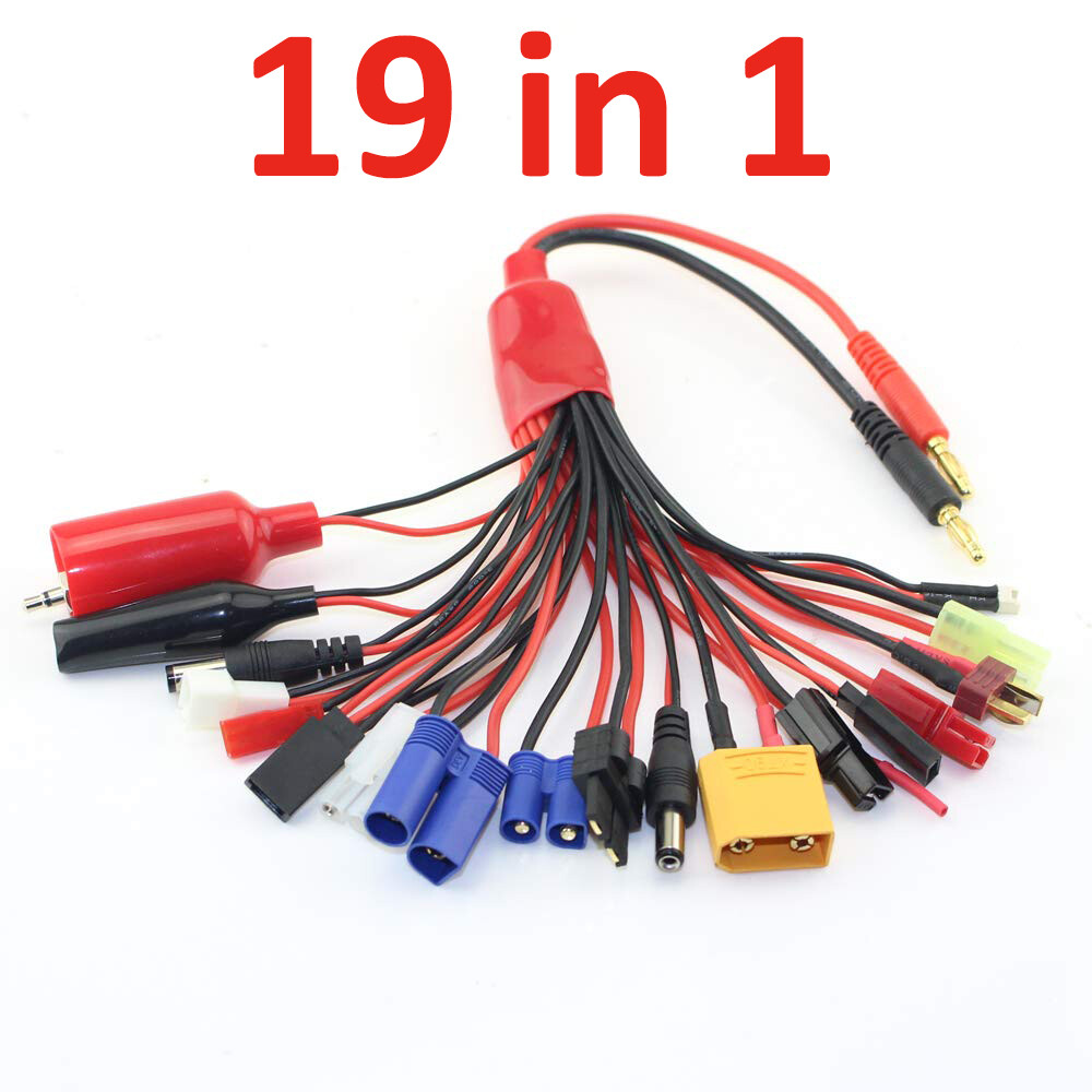 19 in 1 Lipo Battery Multi Charging Plug Convert Cable Line RC Hobbies Accessori