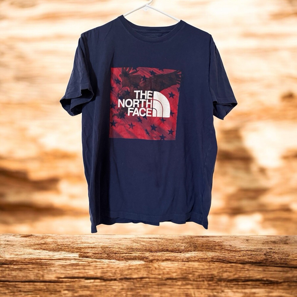 The North Face Short Sleeve T Shirt Mens Size L Blue Standard Fit Summit
