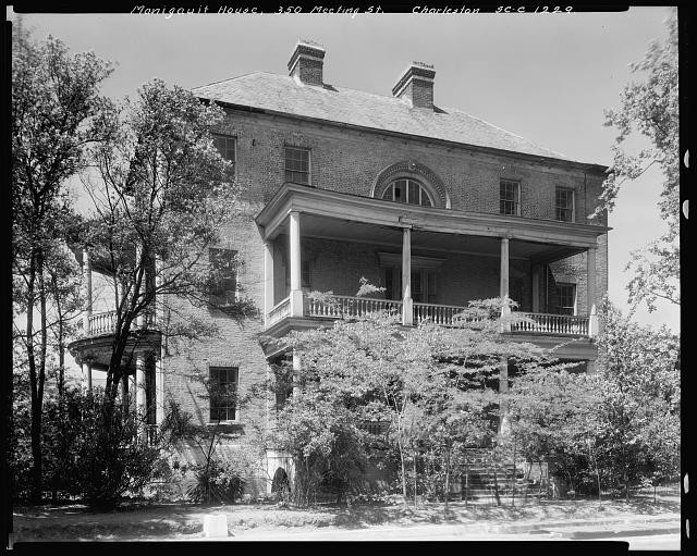 Photo:Charleston South Carolina Manigault House 1937 Meeting St Mansion