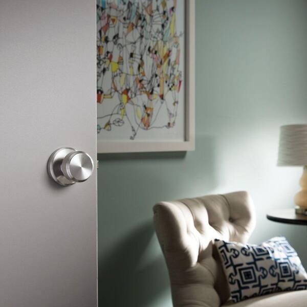 Schlage Bowery Satin Nickel Passage Knob Right or Left Handed NOS