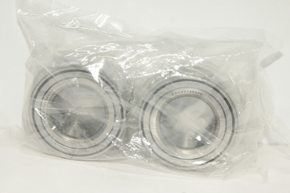 lot of 2 DAC40740040 Silver Auto Wheel Front Double Row Ball Bearing New Sealed