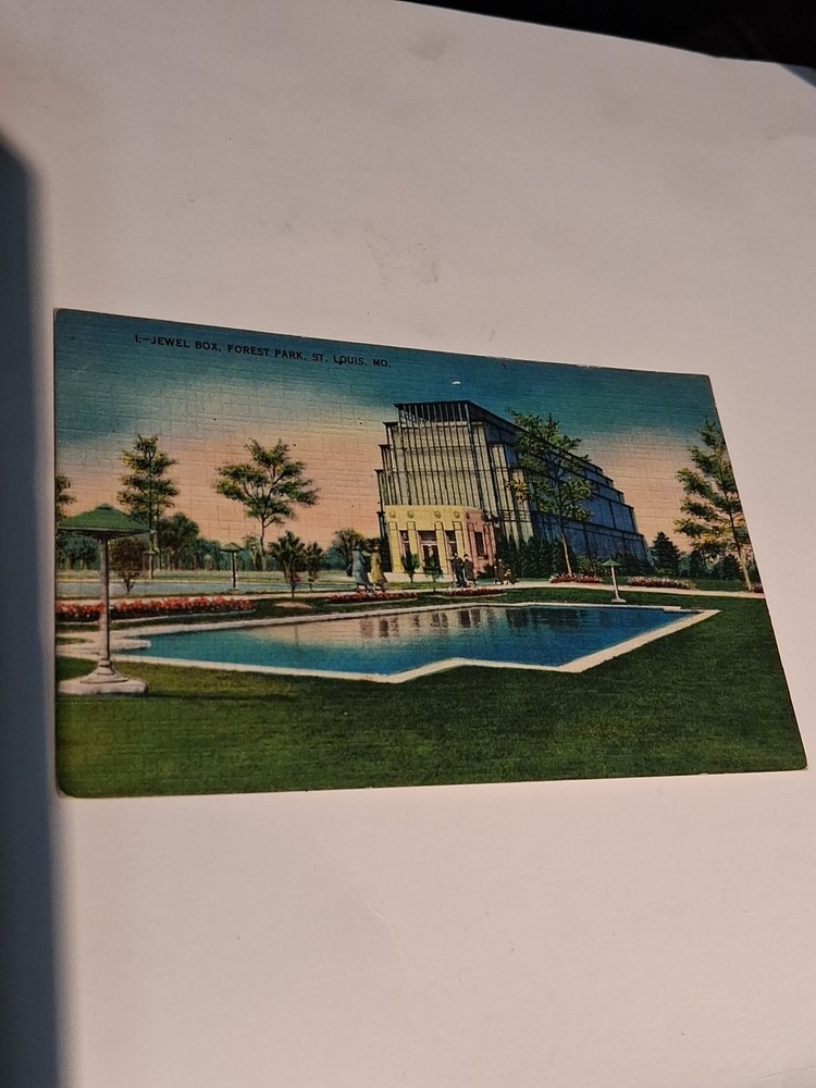 Jewel Box Forest Park St. Louis MO Postcard