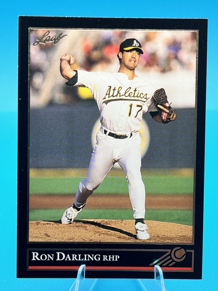 Ron Darling 1992 Leaf #447 Black Gold Oakland Athletics