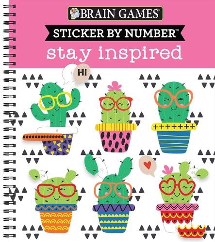 Brain Games - Sticker by Number: Stay Inspired (Spiral Bound)Another great item from Rarewaves USA | Free delivery!