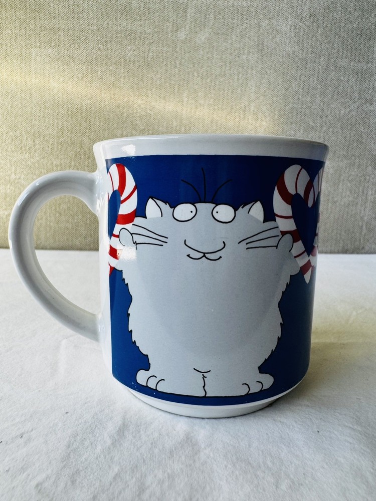 Vintage Sandra Boynton Recycled Paper Products Merry Christmas Cat Holiday Mug