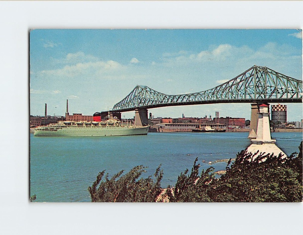 Postcard Jacques Cartier Bridge Montreal Canada