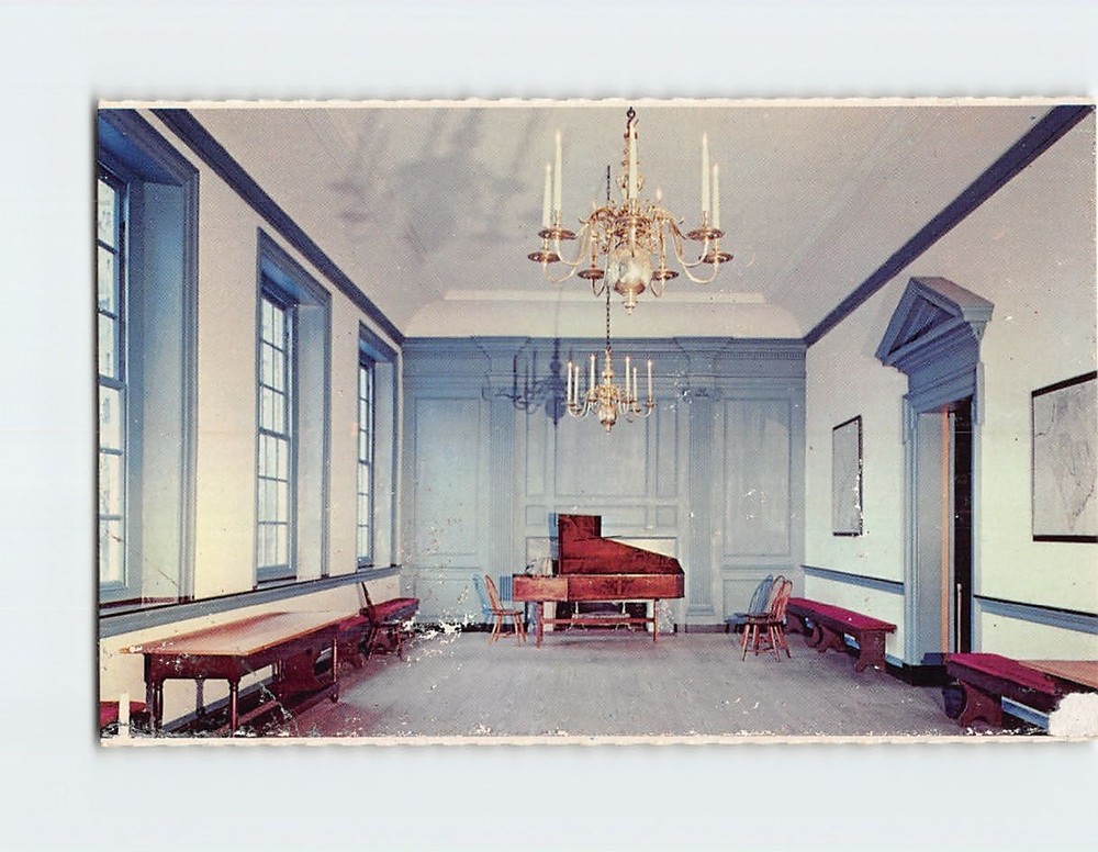 Postcard Long Gallery Independence National Historical Park Philadelphia PA