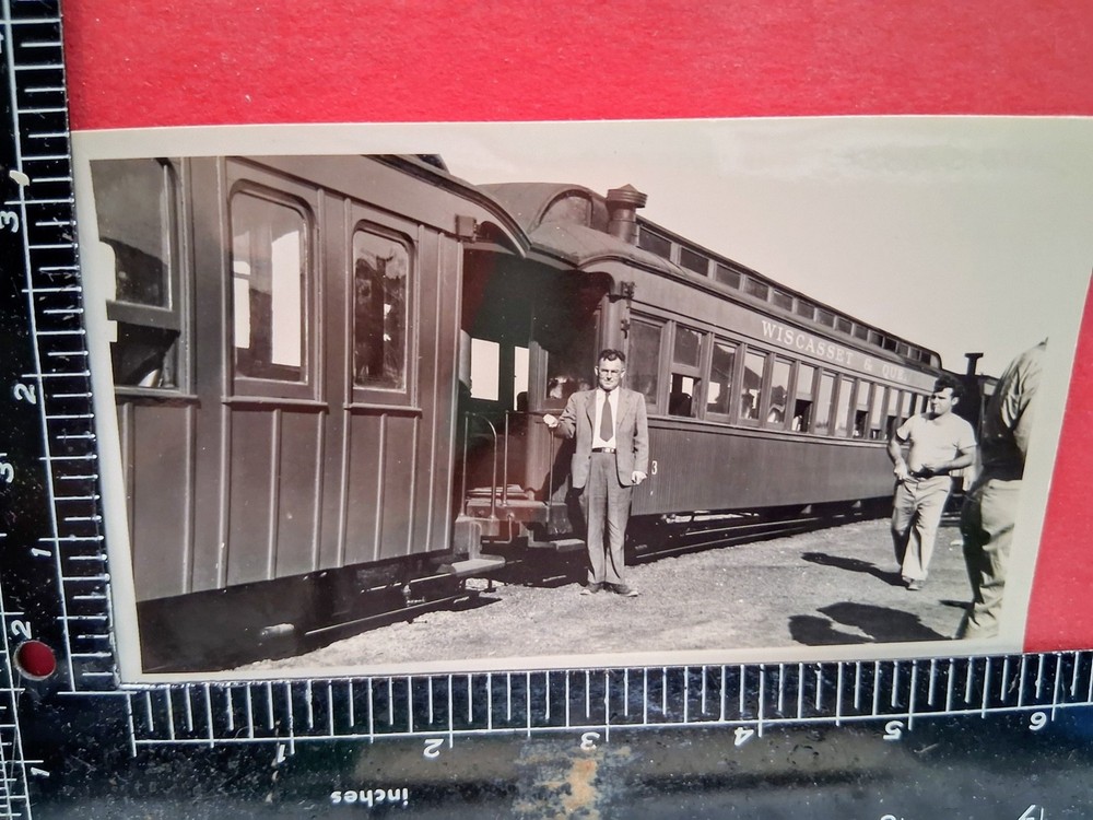 Wiscasset & Quebec Railroad Narrow Guage Passenger Car #3 (A) Orig Photo 1949