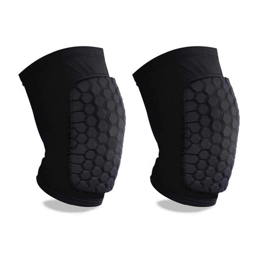 Honeycomb Knee Compression Pads for Basketball Volleyball & Sports Support 1 Pair