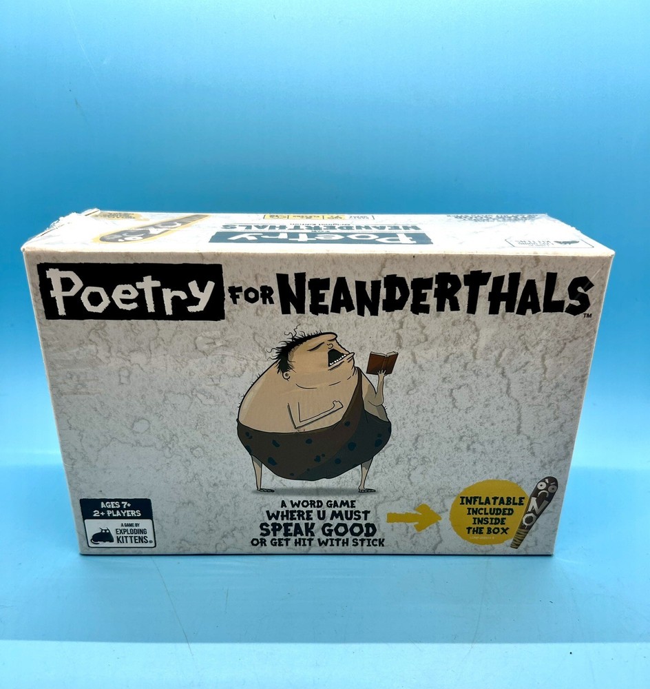 Poetry For Neanderthals Word Game Brand by Exploding Kittens - New & Sealed