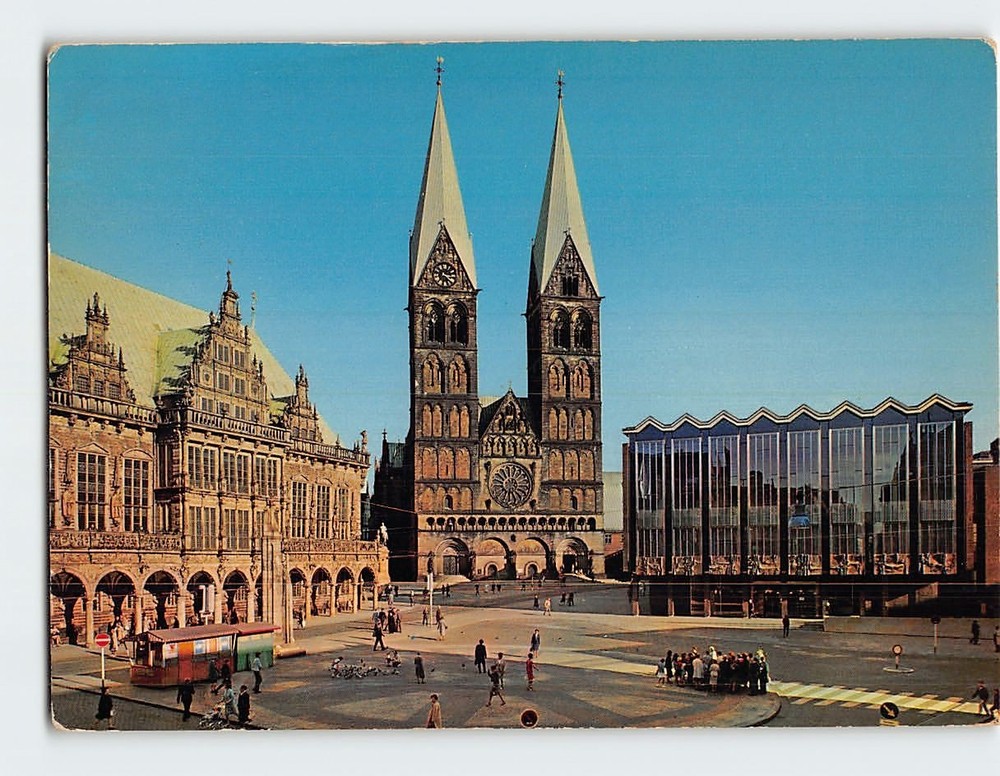 Postcard Bremer Marktplatz Bremen Germany
