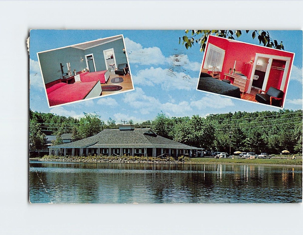Postcard Paradise Lake Motel & Cottages Glens Falls USA