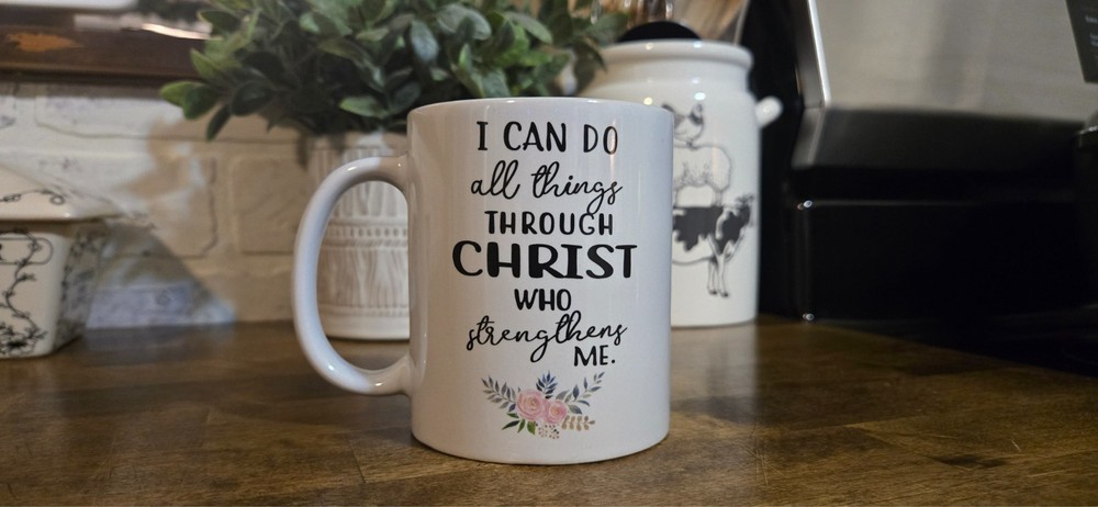 Religious Scripture Coffee Tea Cup 10 oz Ceramic Mug
