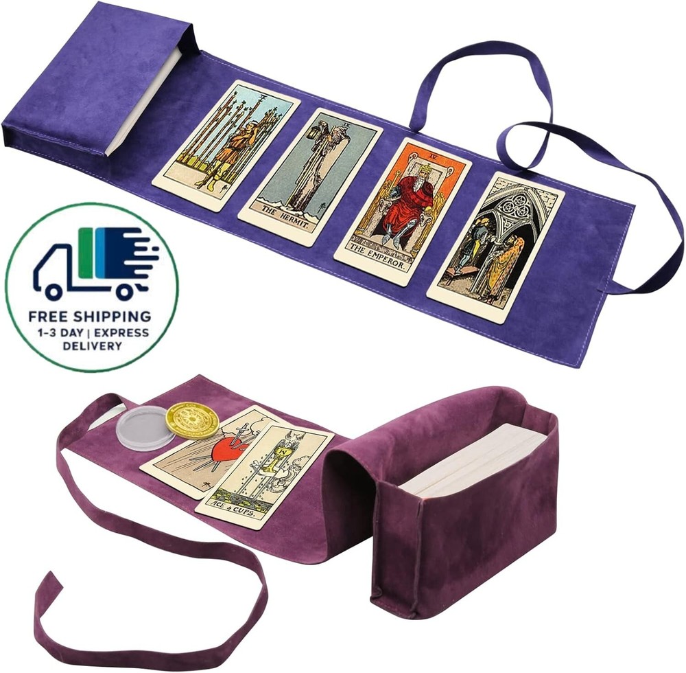 3 bolsas porta cartas de tarot con estuche de terciopelo