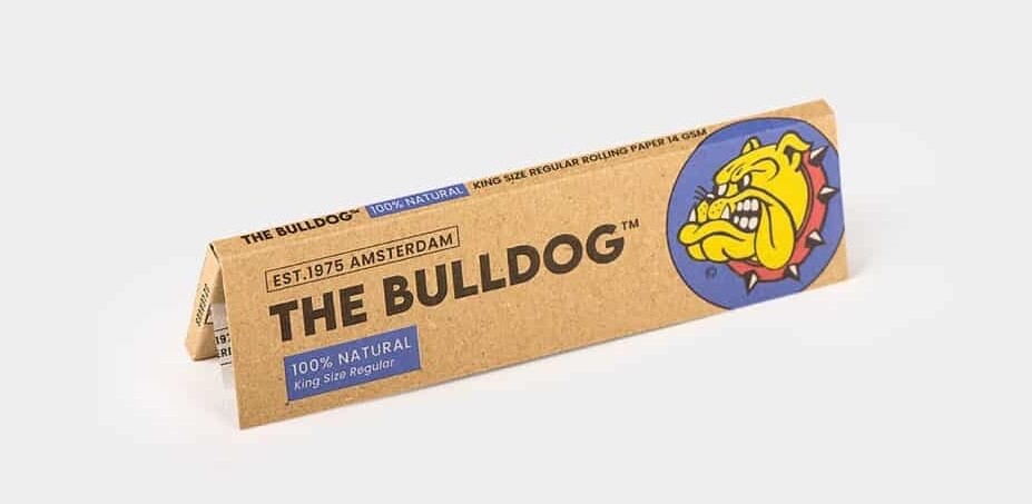 6 booklets King Size Regular unbleached rolling paper from The Bulldog Amsterdam