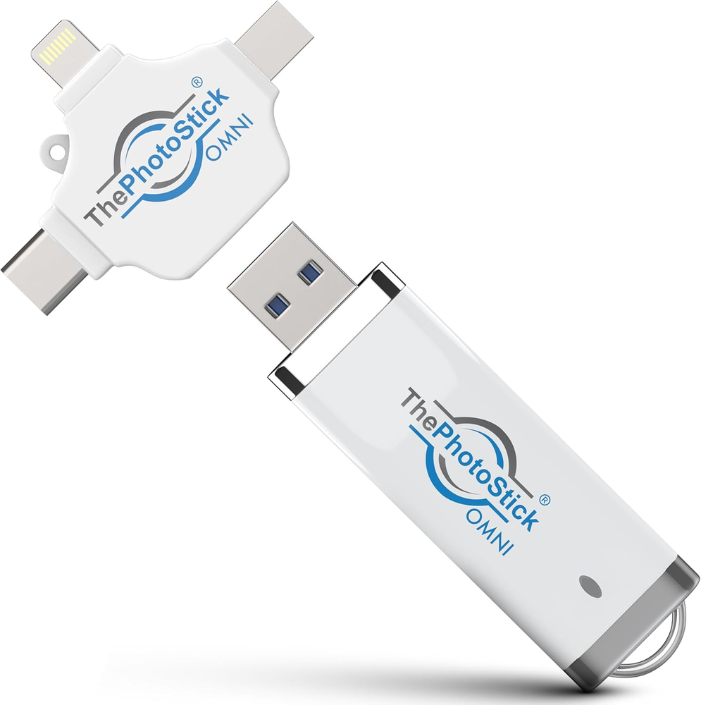 ThePhotoStick Omni 32GB USB Flash Drive for Photo & Video Backup