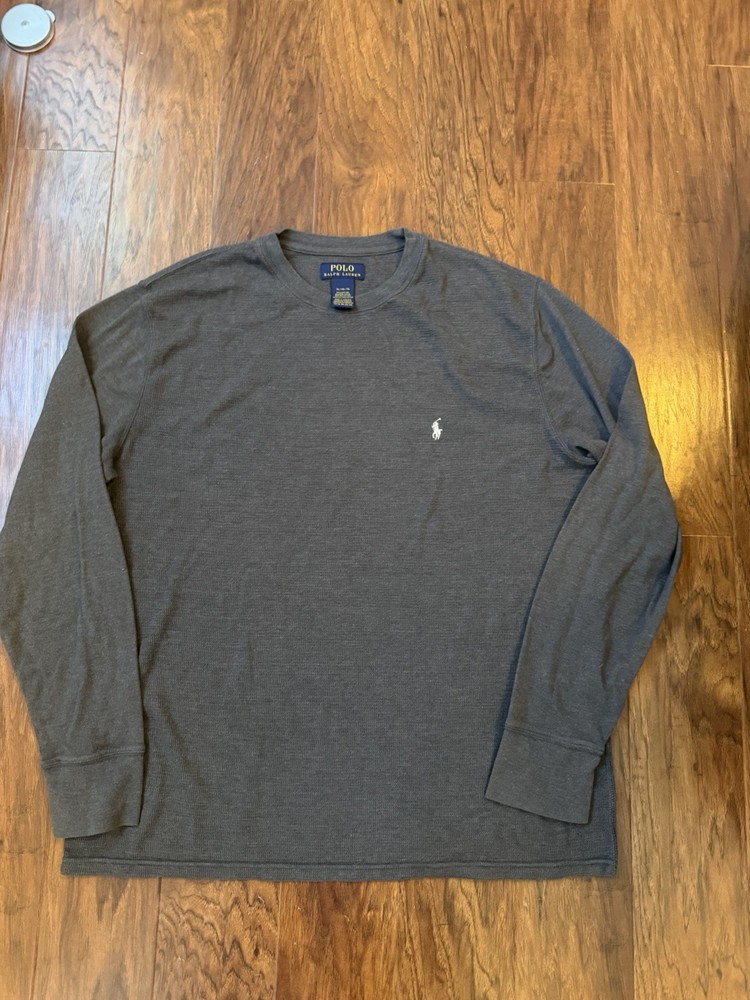 Polo Ralph Lauren Long Sleeve T Shirt Dark Gray Size XL