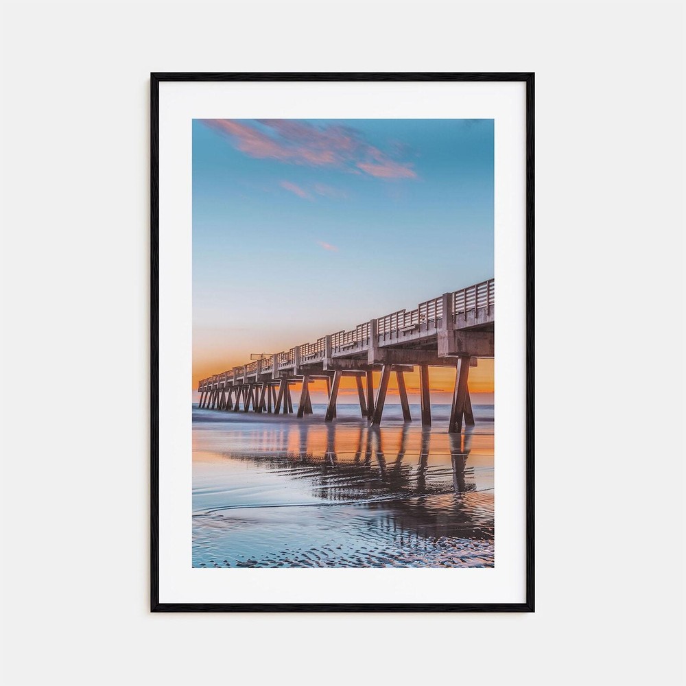 Jacksonville Beach Colorful Poster Print No 1 Jacksonville Beach Photo Art