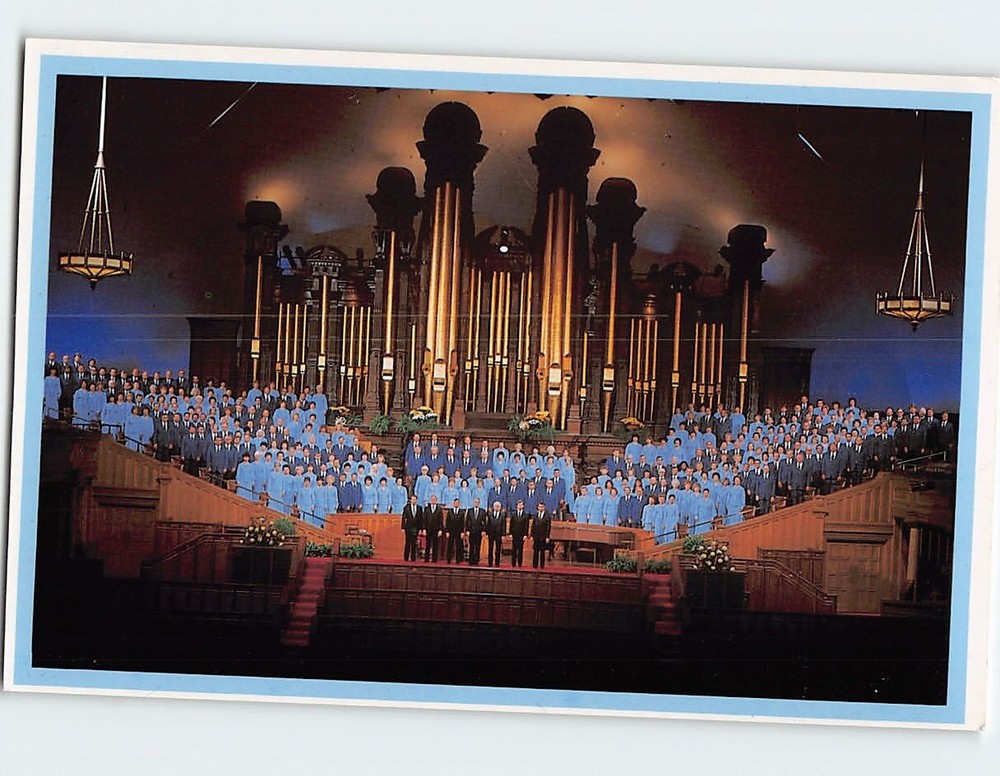 Postcard Mormon Tabernacle Choir Organ Temple Square Salt Lake City Utah
