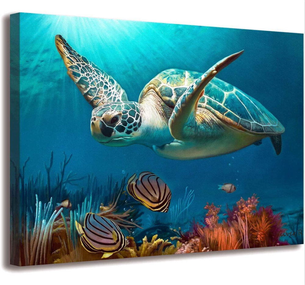 Sea Turtle Coastal Bathroom Decor for a Beach-Themed Space