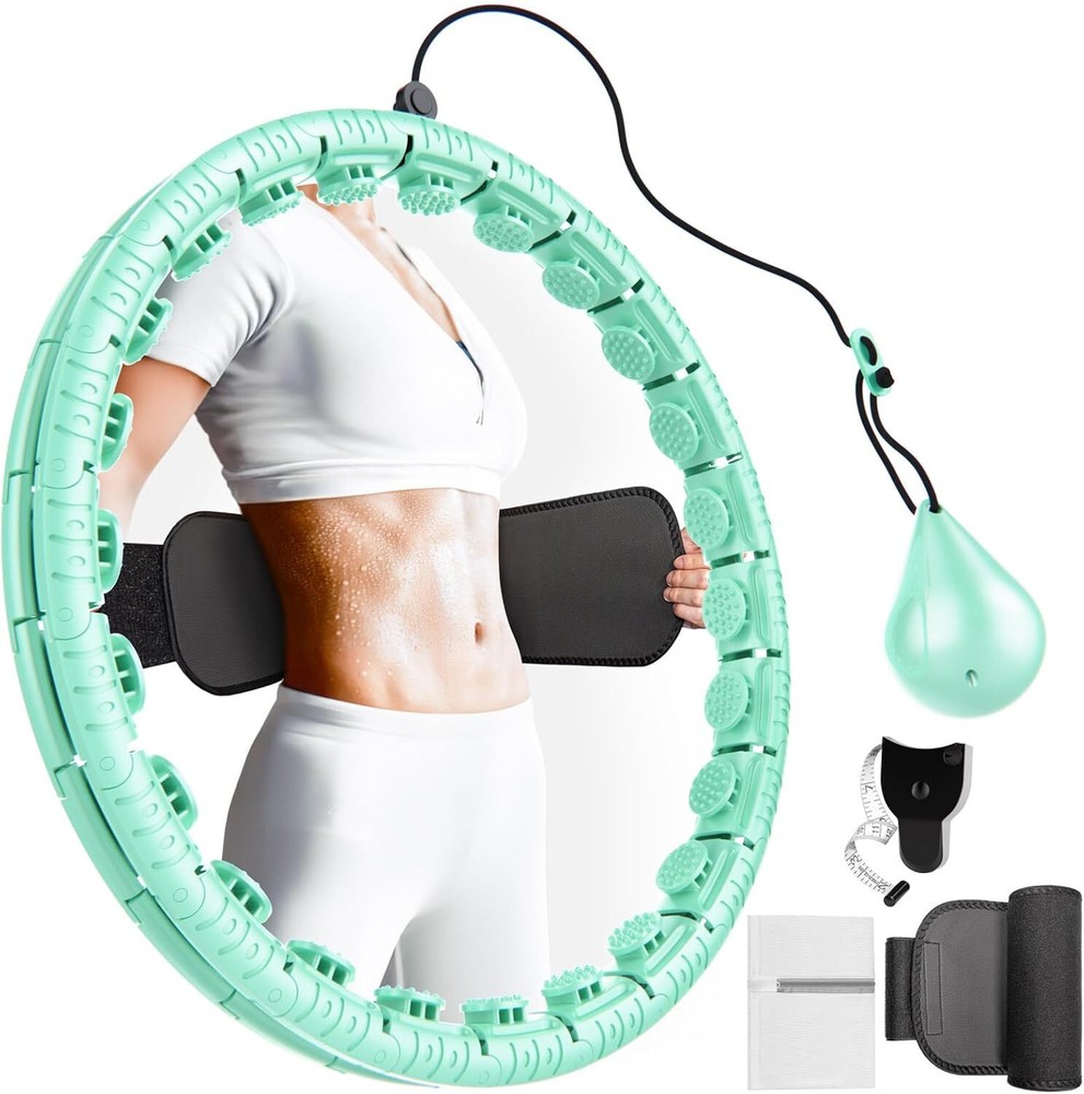 Weighted Hula Hoop for Adults Weight Loss Infinity Hoop Plus Size Fitness Workout