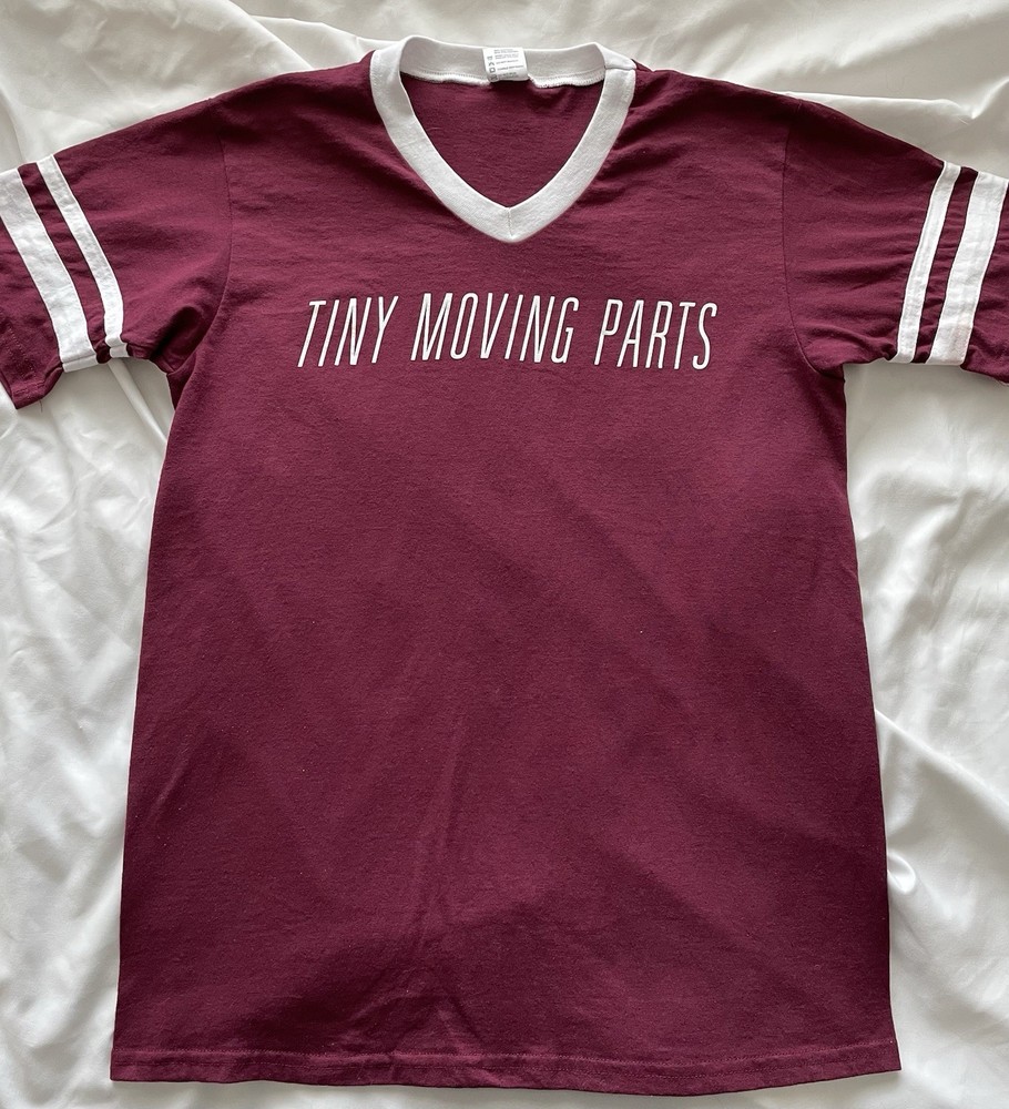 Tiny Moving Parts Tour T Shirt Ringer Tee Emo Indie Band Size Medium