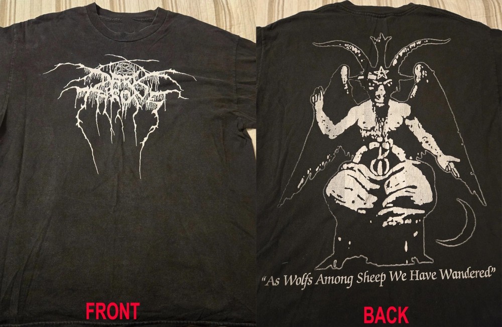 SALE! Darkthrone Baphomet T-Shirt Black Metal Band T-Shirt