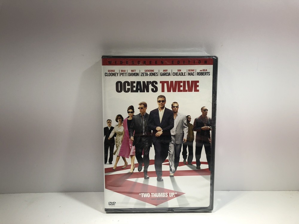 Ocean's Twelve DVD, FACTORY SEALED, Cellophane Is Damaged, BinA3￼
