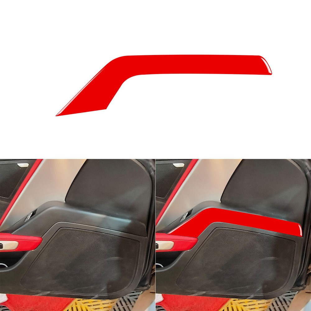 Pure Red Driver Side Armrest Panel Trim for Chevrolet Corvette C7 2014-2019 Models