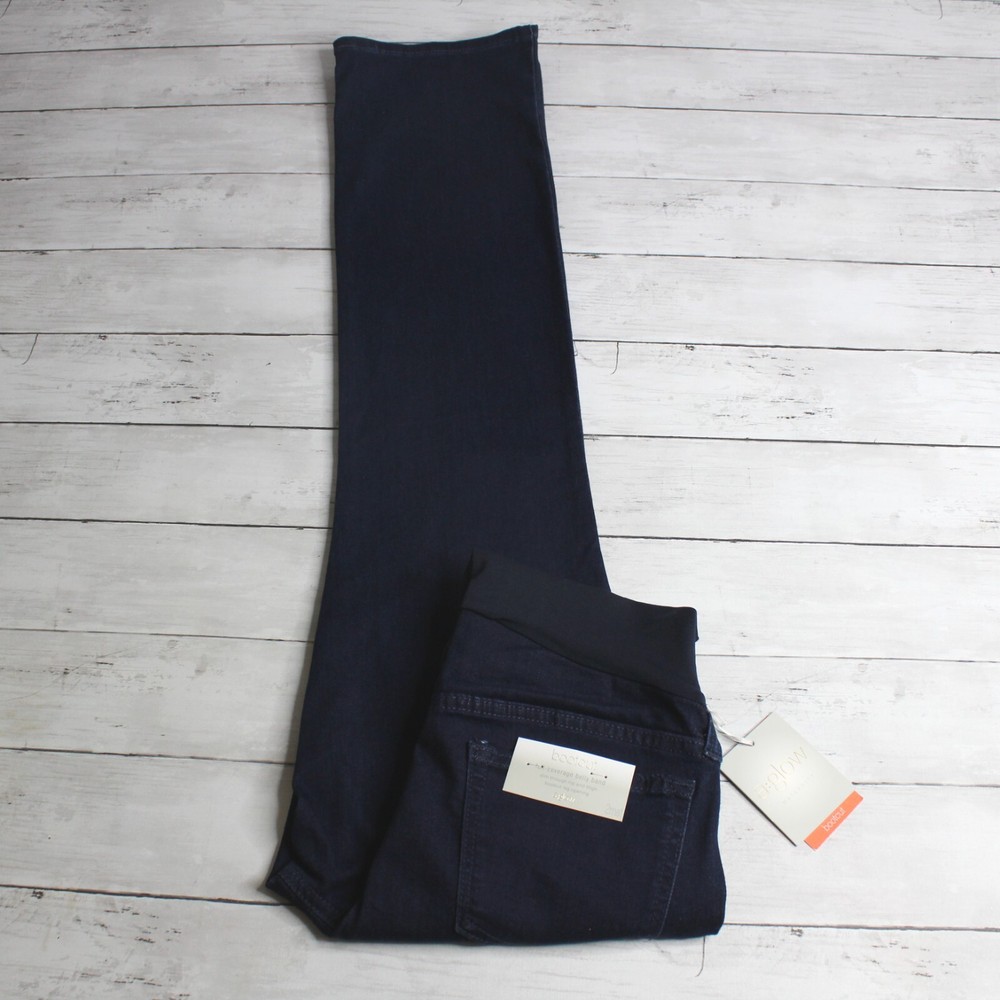 Glow Maternity Bootcut Dark Wash Denim Jeans Size 2