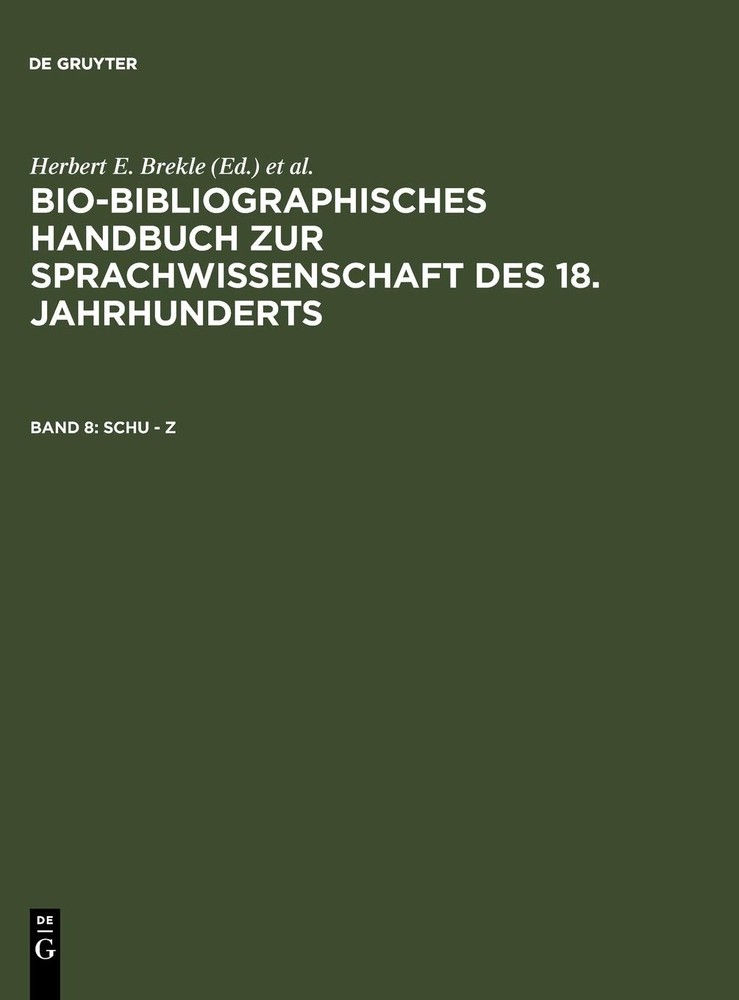Schu – Z (German Edition) (Hardback)