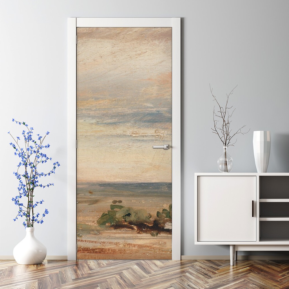 Early Morning Landscape Bubble-Free Self-Adhesive Door Decal