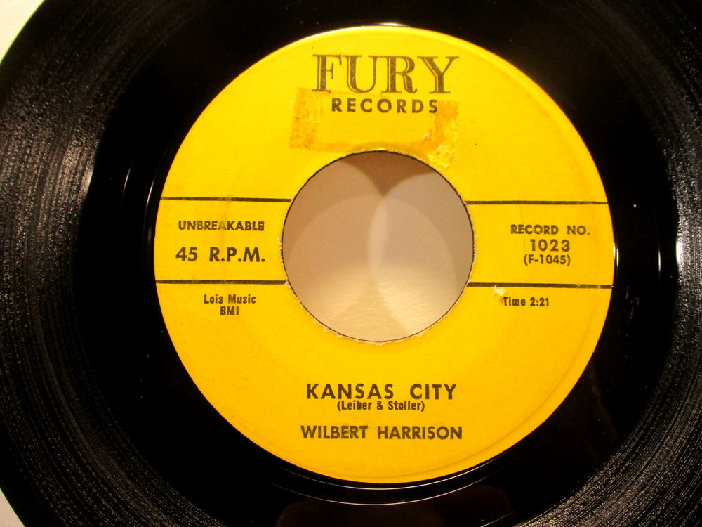 WILBERT HARRISON - Kansas City - Original 1959 Fury Records 45 rpm - Top 40