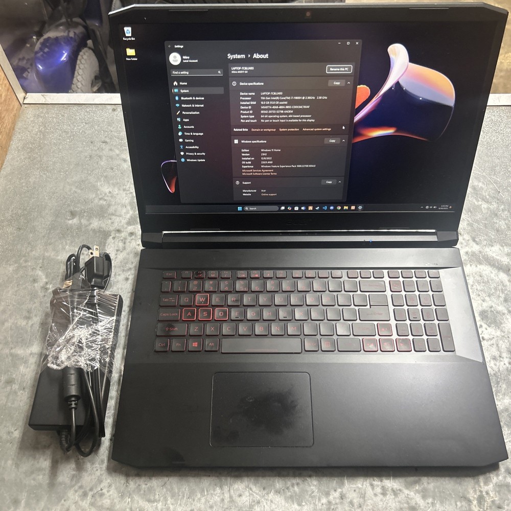 Acer Nitro 5 Gaming Laptop i7-11800H 16GB RAM 1TB SSD RTX 3050Ti 17.3 FHD Win11-image