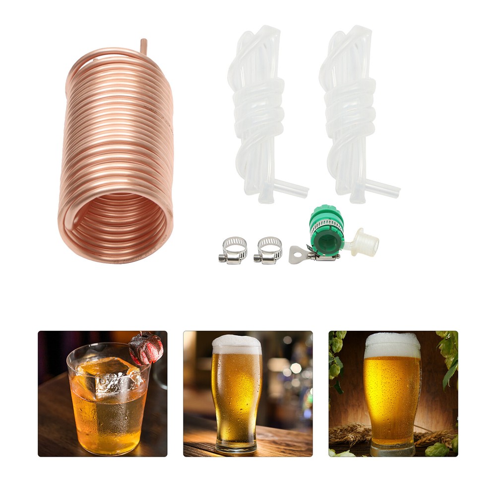 Copper Wort Chiller Beer Homebrew Immersion Cooling Coils for Homebrew