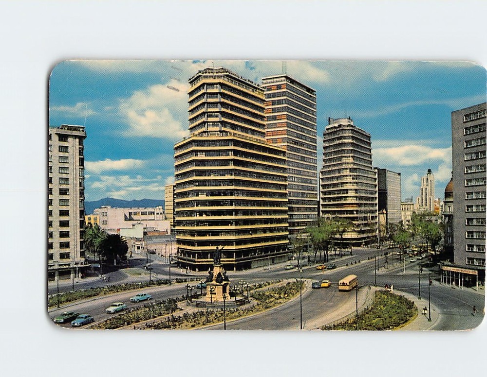 Postcard Paseo de la Reforma Mexico