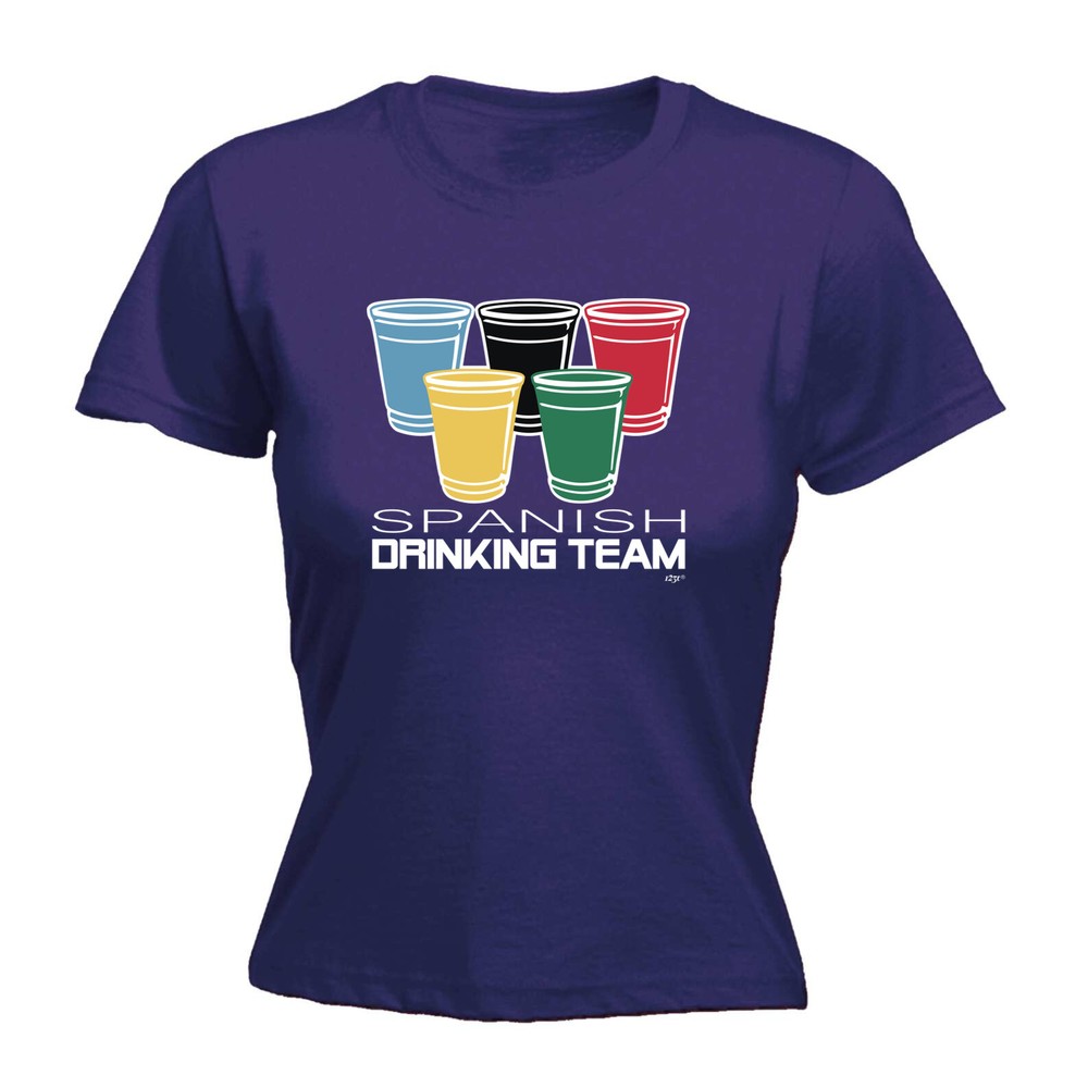 Spanish Drinking Team Glasses - Womens T Shirt Funny T-Shirt Novelty gift tshirt