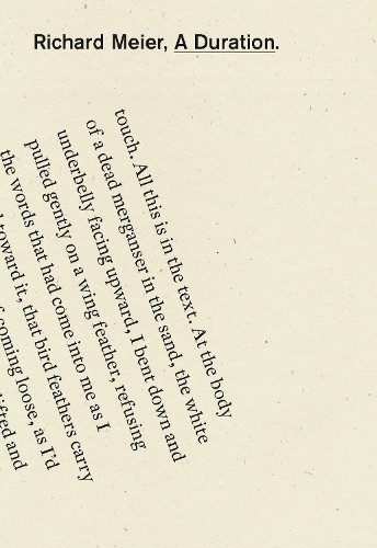 Richard Meier A Duration (Paperback)Another great item from Rarewaves USA | Free delivery!