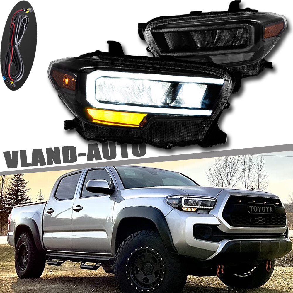 VLAND LED Headlights Fit Tacoma 3rd Gen N300 Pickup Truck 2016-2023 w/LED DRL
